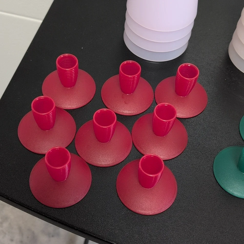 Tupperware Goblet Set Patio Plastic Party Glasses